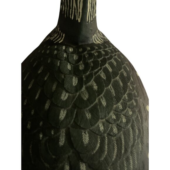 Vintage Handcrafted Loon Duck Decoy Hunting Collectible Carved Wooden Sculpture - Picture 6 of 16